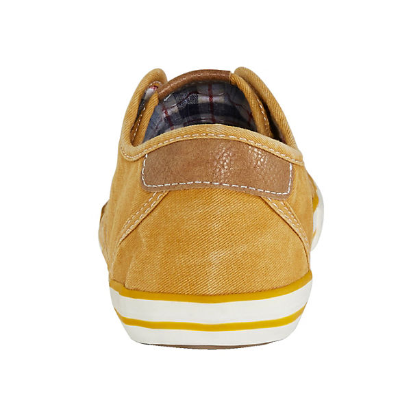 Schuhe Sneakers Low MUSTANG Sneaker in modischem Look Schuhweite: G gelb Schuhe Sneakers Low MUSTANG Sneaker in modischem Look Schuhweite: G gelb