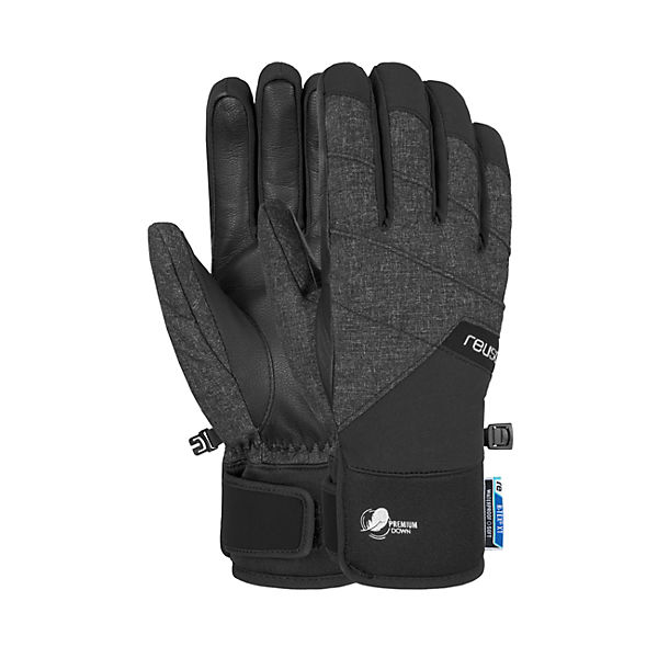 Accessoires Skihandschuhe Reusch Reusch Fingerhandschuhe grau/schwarz