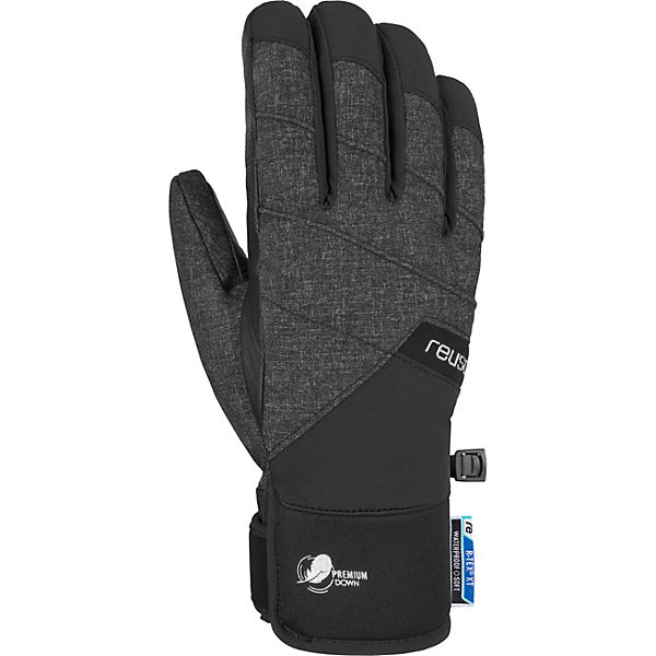 Accessoires Skihandschuhe Reusch Reusch Fingerhandschuhe grau/schwarz