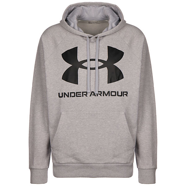 Bekleidung Sweatshirts Under Armour Rival Fleece Big Logo Trainingskapuzenpullover Herren Sweatshirts hellgrau