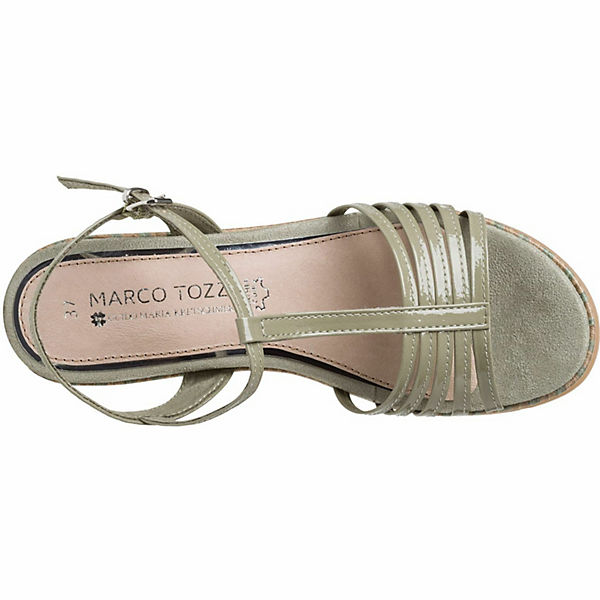 Schuhe Keilsandaletten MARCO TOZZI Marco Tozzi BY GUIDO MARIA KRETSCHMER Sandalette Keilsandaletten khaki