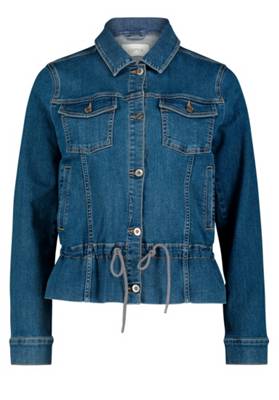 Cartoon Cartoon Casual-Jacke mit aufgesetzter Brusttasche blau