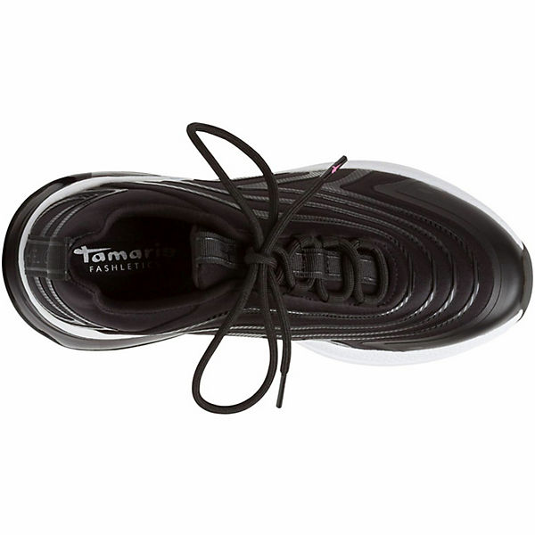 Schuhe Sneakers Low Tamaris Tamaris Fashletics Sneaker Sneakers Low schwarz