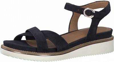 tamaris keilsandalette blau