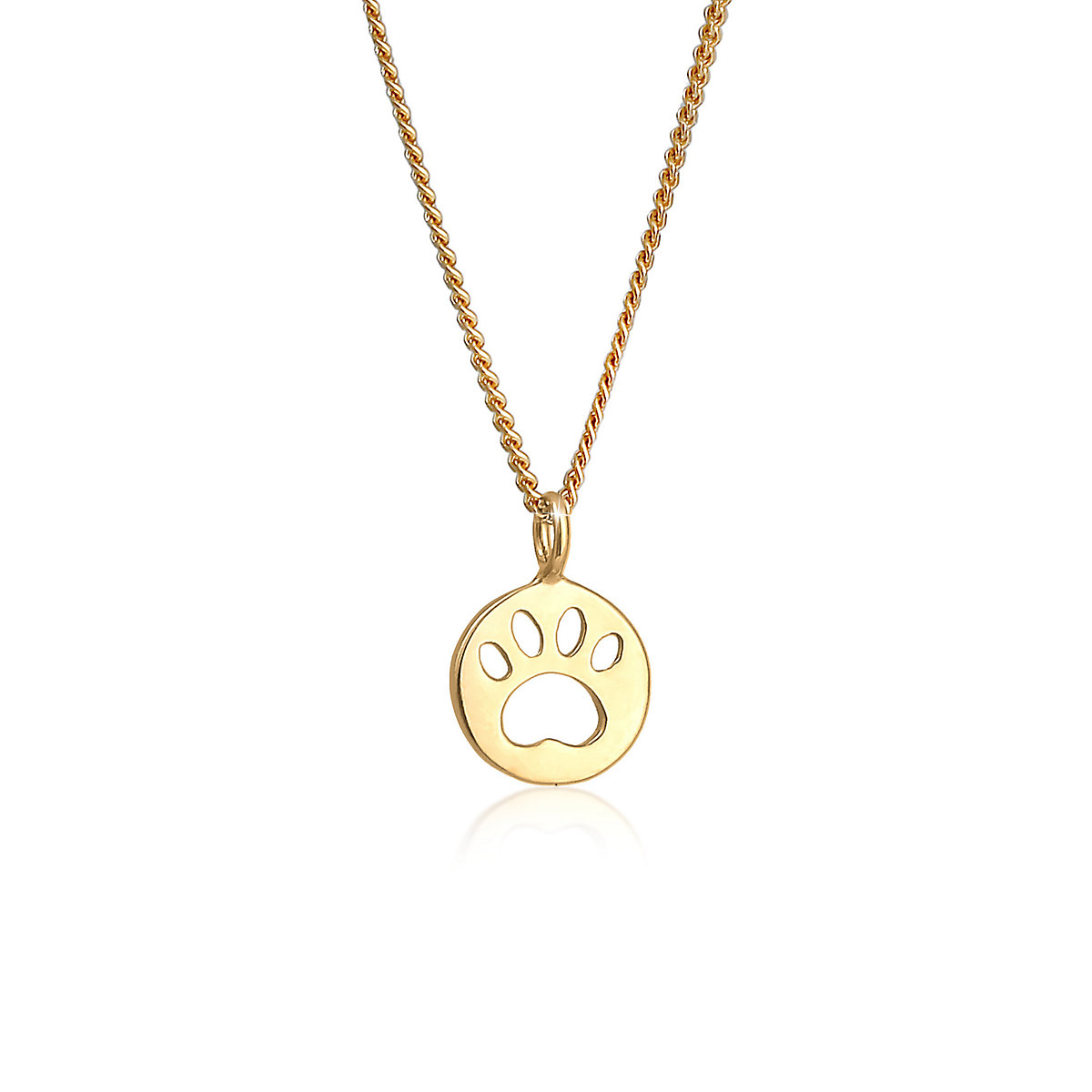 Elli Elli Halskette Kinder Pfote Katze Hund Plättchen 925 Silber Halsketten gold Elli Elli Halskette Kinder Pfote Katze Hund Plättchen 925 Silber Halsketten gold
