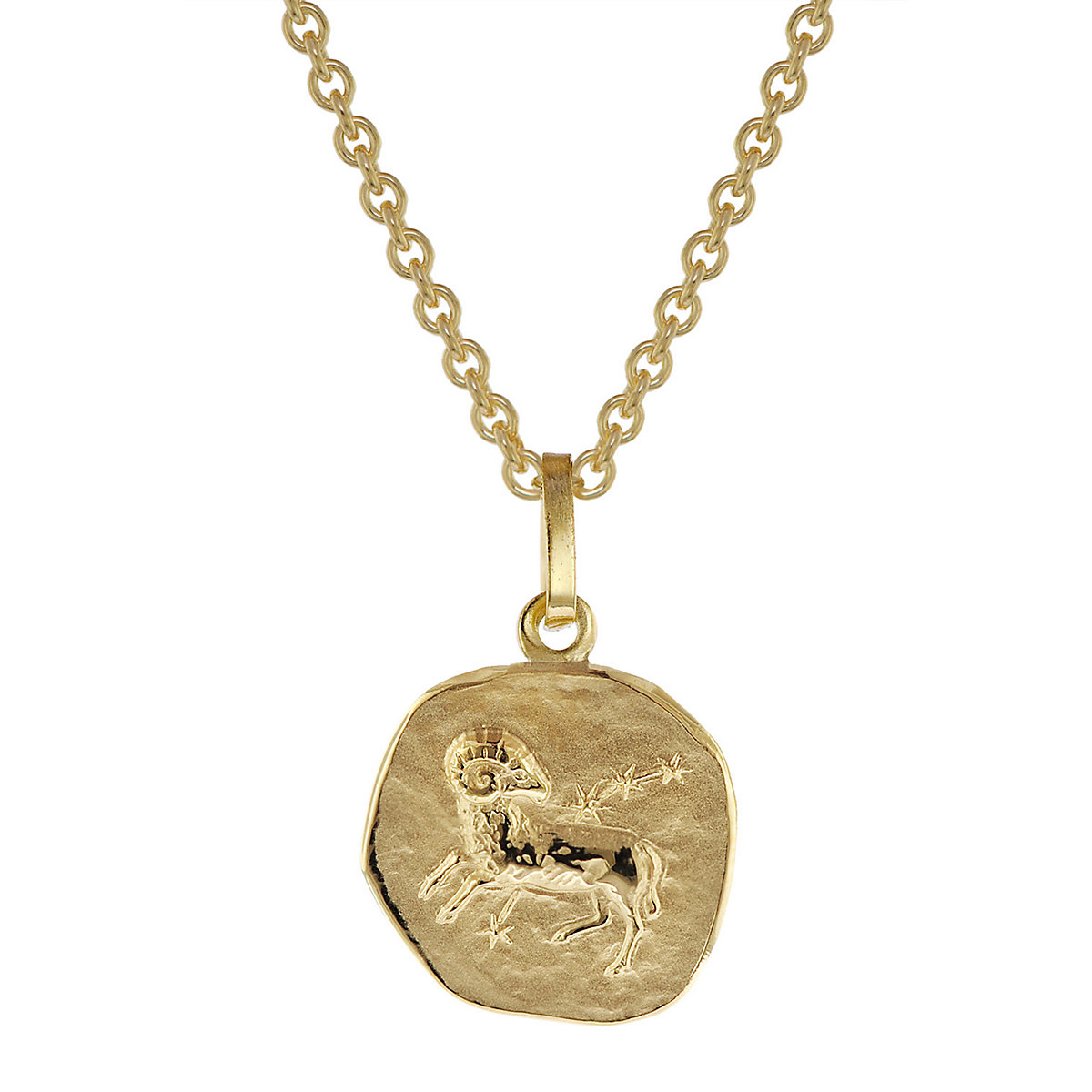 trendor Sternzeichen für Kinder Widder Gold 333 Anhänger + Halskette Halsketten gold