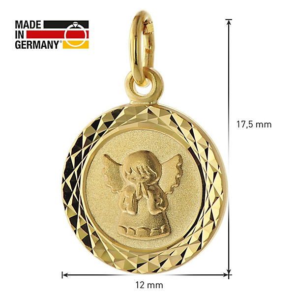 Accessoires Halsketten trendor Halskette für Kinder Engel Gold 585 (14 Karat) Vergoldete Kette Halsketten gold