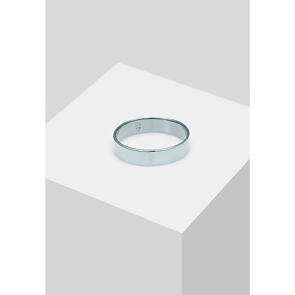 Accessoires Ringe Elli PREMIUM Elli Premium Ring Bandring Trauring Basic 585 Weißgold Ringe weiß