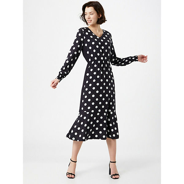 Bekleidung Blusenkleider comma casual identity Viskosekleid mit Dot-Print Kleider weiß Bekleidung Blusenkleider comma casual identity Viskosekleid mit Dot-Print Kleider weiß