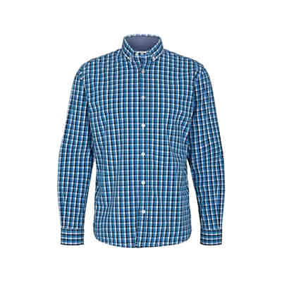 Blusen & Shirts Karo Stretch Hemd Langarmhemden