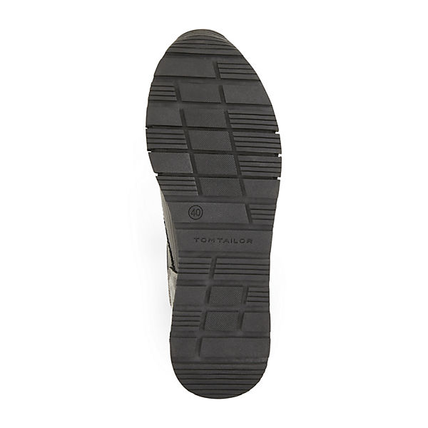 Schuhe Sneakers Low TOM TAILOR Shoes Licence Sneaker mit Leo-Detail Sneakers Low schwarz