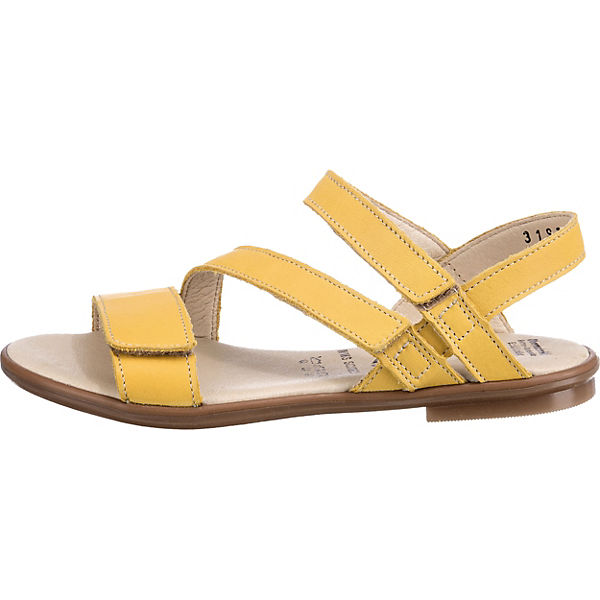 Schuhe Klassische Sandalen Däumling Sandalen WMS Weite S für schmale Füße für Mädchen gelb