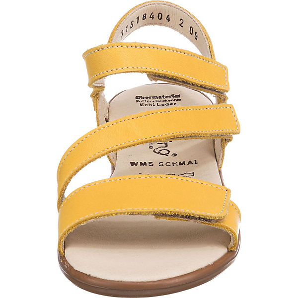 Schuhe Klassische Sandalen Däumling Sandalen WMS Weite S für schmale Füße für Mädchen gelb