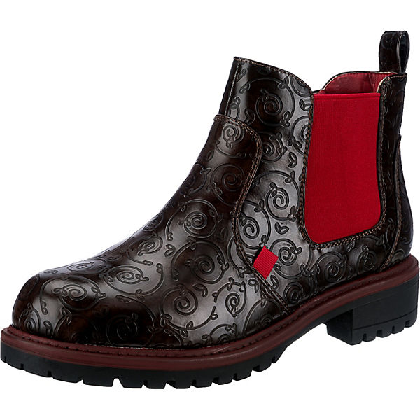 Red passion Chelsea Boots Floral