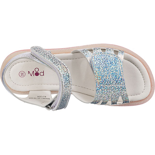 Schuhe Klassische Sandalen MOD8 Sandalen LIBOO für Mädchen silber
