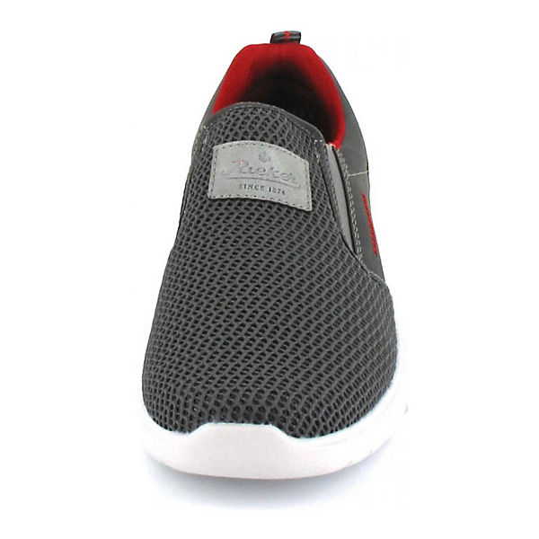 Schuhe Sportliche Slipper rieker Sportliche Slipper grau