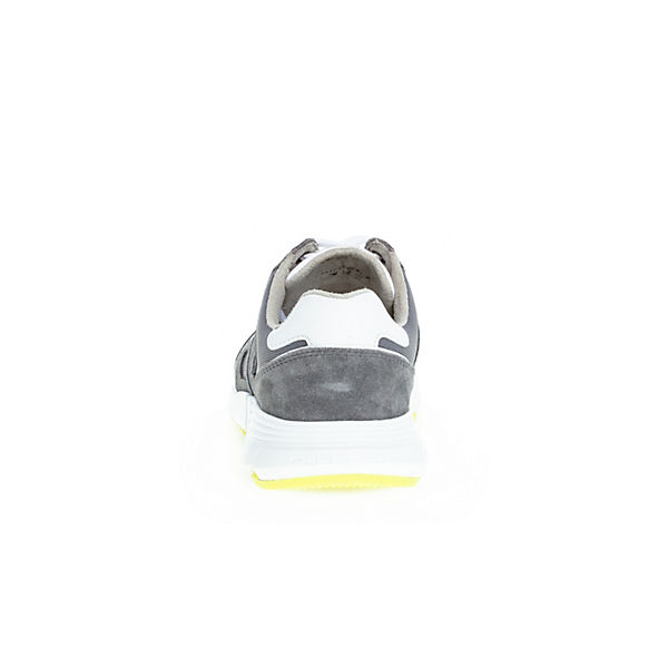 Schuhe Sneakers Low PIUS GABOR Pius Gabor Sneaker low Materialmix Leder/Textil grau Sneakers Low grau