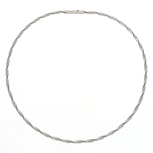 Atelier Omegareif Helix 42 cm aus Edelstahl Halsketten