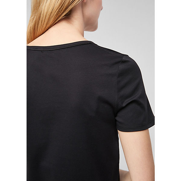 Bekleidung T-Shirts s.Oliver T-Shirt T-Shirts schwarz