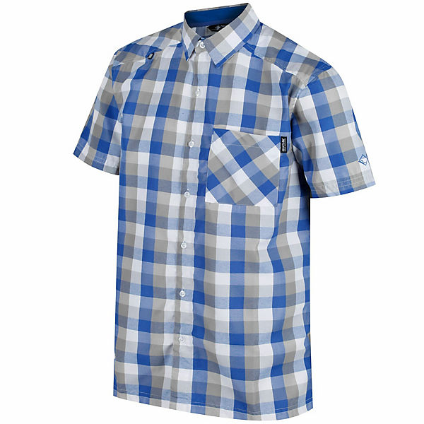 Bekleidung Kurzarmhemden Regatta Wanderhemd Kalambo III Kurzarmhemden blau