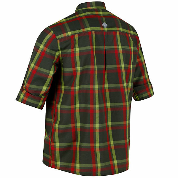 Bekleidung Kurzarmhemden Regatta Langarmhemd Mindano Long Sleeve Kurzarmhemden dunkelgrün
