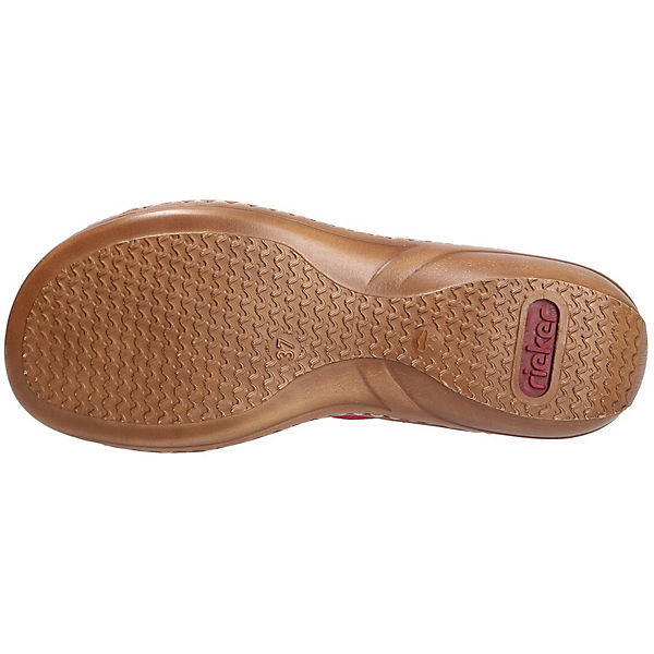 Schuhe Komfort-Pantoletten rieker Rieker Damen Comfort Pantolette Komfort-Pantoletten rot Schuhe Komfort-Pantoletten rieker Rieker Damen Comfort Pantolette Komfort-Pantoletten rot