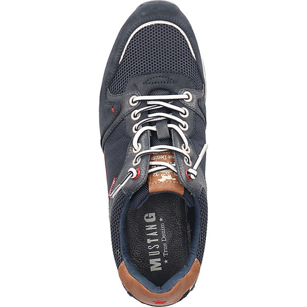 Schuhe Sneakers Low MUSTANG 4154-308-820 Sneakers Low dunkelblau