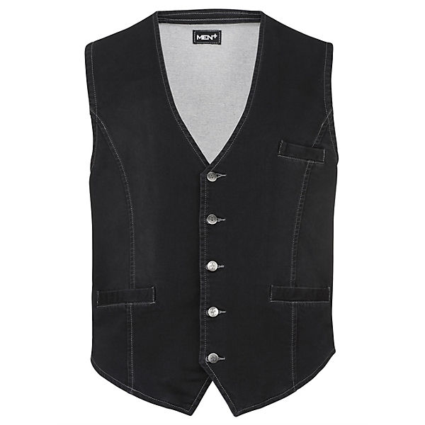 Bekleidung Pullover & Strickjacken Men Plus Weste Jog-Denim Spezialschnitt schwarz