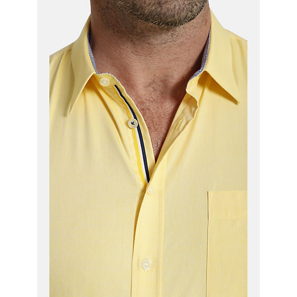 Bekleidung Hemden Charles Colby Kurzarmhemd YVEN Kurzarmhemden gelb