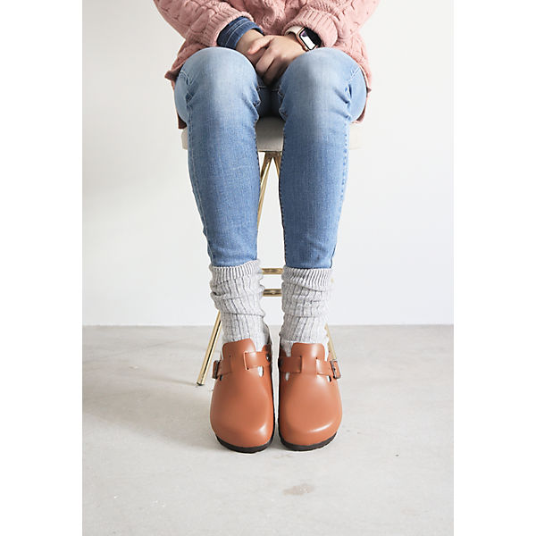 Schuhe Clogs GENUINS Riva Clogs braun Schuhe Clogs GENUINS Riva Clogs braun
