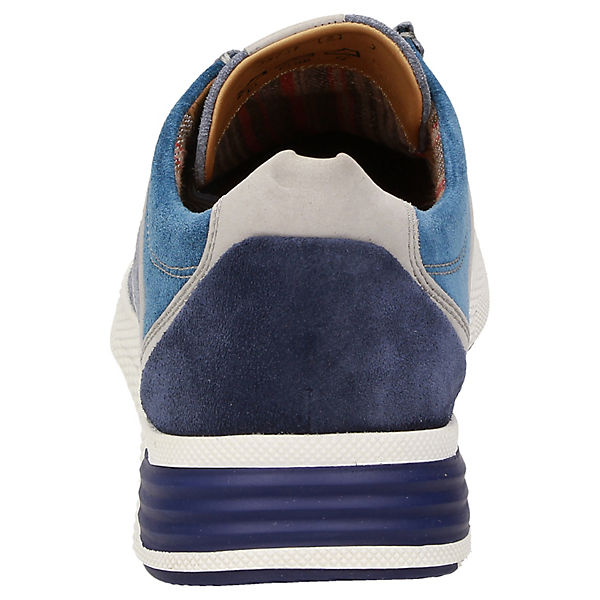 Schuhe Mokassins Sioux Schnürschuh Mokrunner-H-004 Schnürschuhe blau
