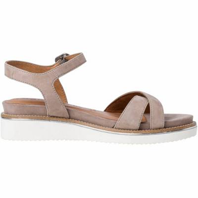 tamaris keilsandalette beige