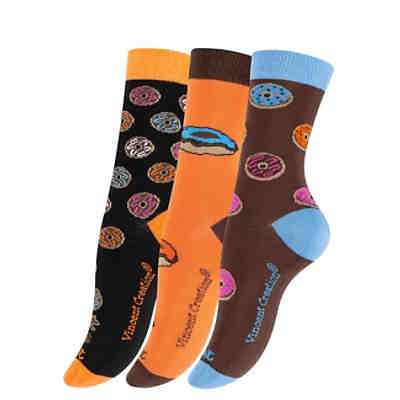 DONUTS Socken 3 Paar - One Size Socken