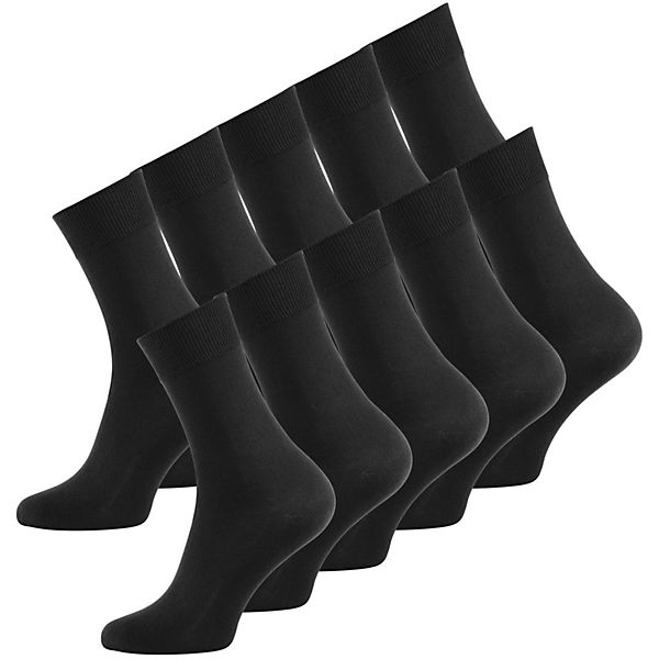 Bekleidung Socken Cotton Prime Baumwoll Socken 10 Paar Socken schwarz