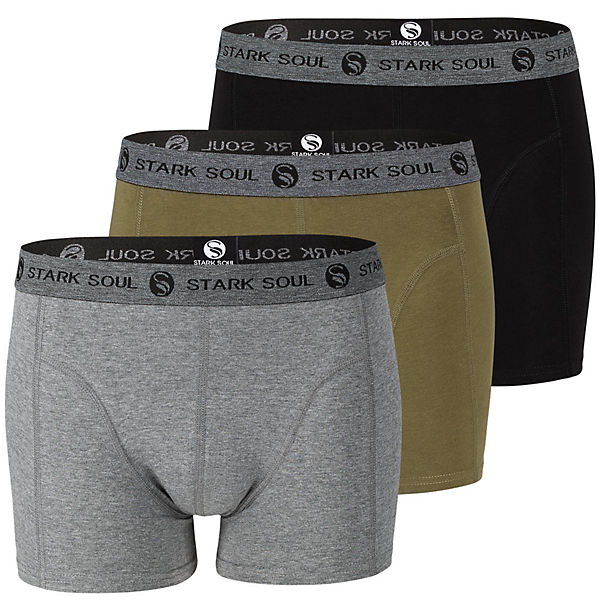Bekleidung Boxershorts STARK SOUL Retro-Boxershorts 3'er Pack Boxershorts mehrfarbig