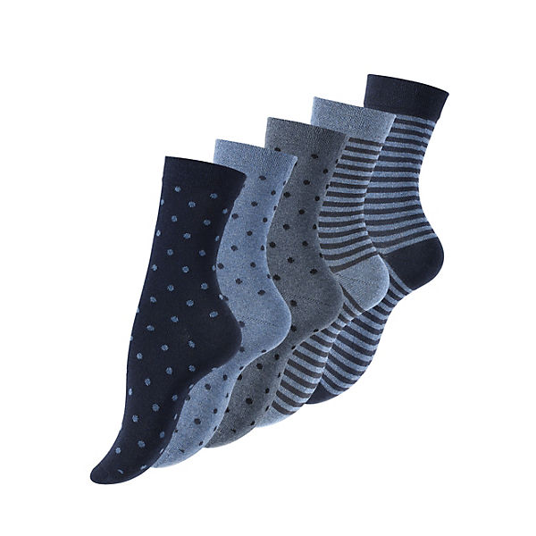 Damensocken "Dot´s and Stripes" 10 Paar Socken