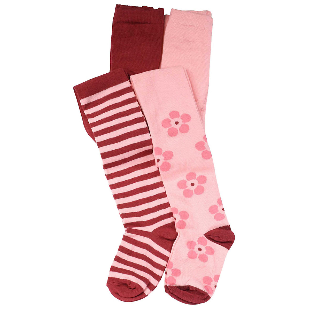 Cotton Prime Kinder Strumpfhosen 4'er Set Strickstrumpfhosen für Mädchen rosa-kombi