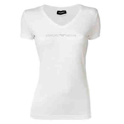 Damen T-Shirt - V-Neck, Loungewear, Kurzarm, Stretch Cotton T-Shirts