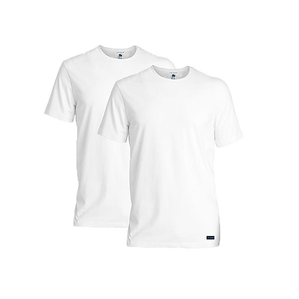 Bekleidung T-Shirts TED BAKER Herren T-Shirt 2er Pack - Rundhals Kurzarm Modal T-Shirts weiß Bekleidung T-Shirts TED BAKER Herren T-Shirt 2er Pack - Rundhals Kurzarm Modal T-Shirts weiß