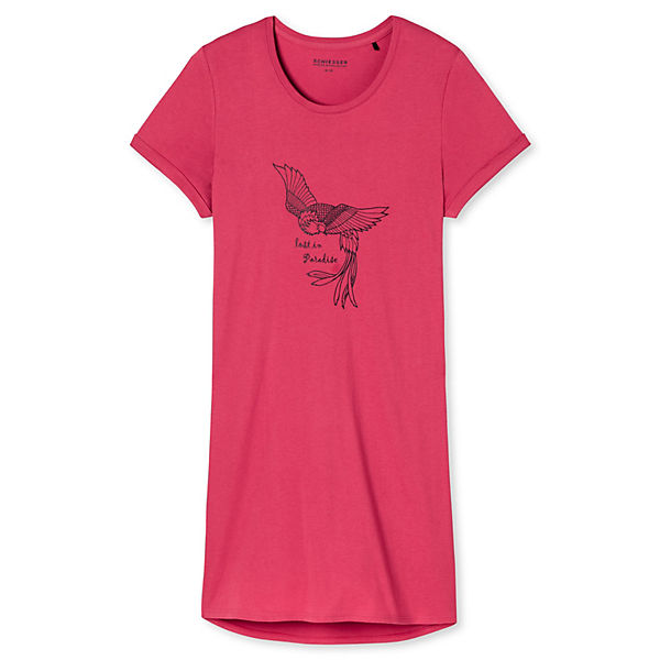 Damen Nachthemd, 85 cm - 1/2 Arm, Sleepshirt, Uni, Print, Rundhals Nachthemden