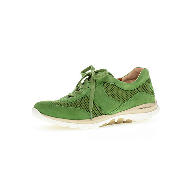 Rollingsoft Sneaker low Materialmix Leder/Lederimitat grün Sneakers Low