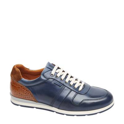 Cognacfarbene Leder-Sneaker