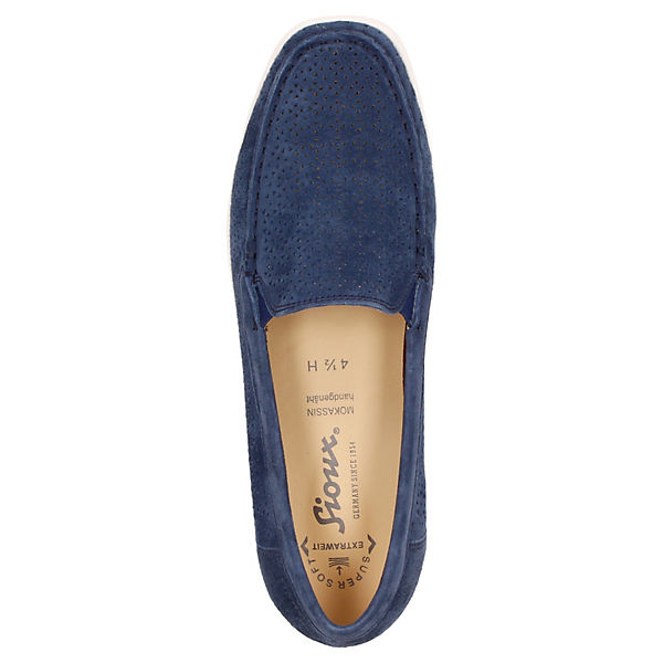 Schuhe Klassische Slipper Sioux Slipper Cortizia-720-H Klassische Slipper blau