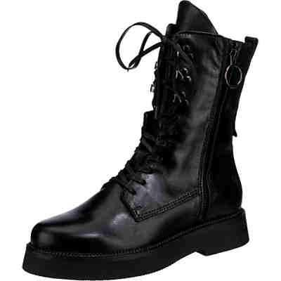 J&F Double Zip Lace-Up Boots
