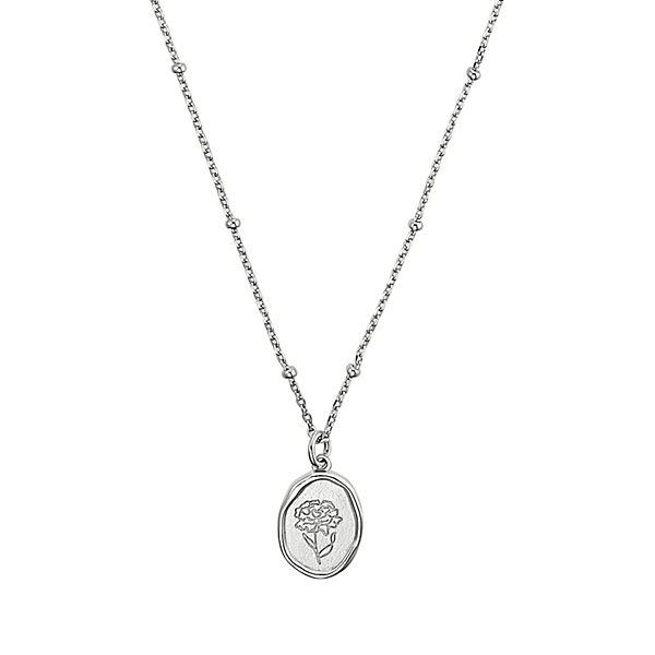 Accessoires Halsketten NOELANI Kette mit Anhänger für Damen Sterling Silber 925 Blume Halsketten silber