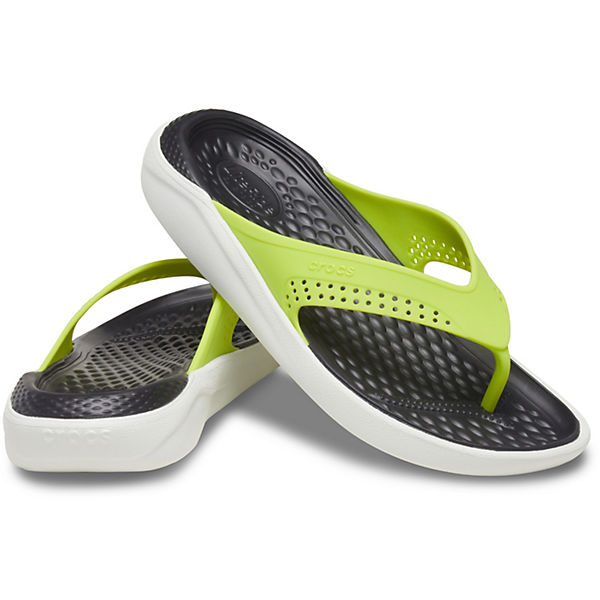 Schuhe Zehentrenner crocs Literide Flip Zehentrenner grün
