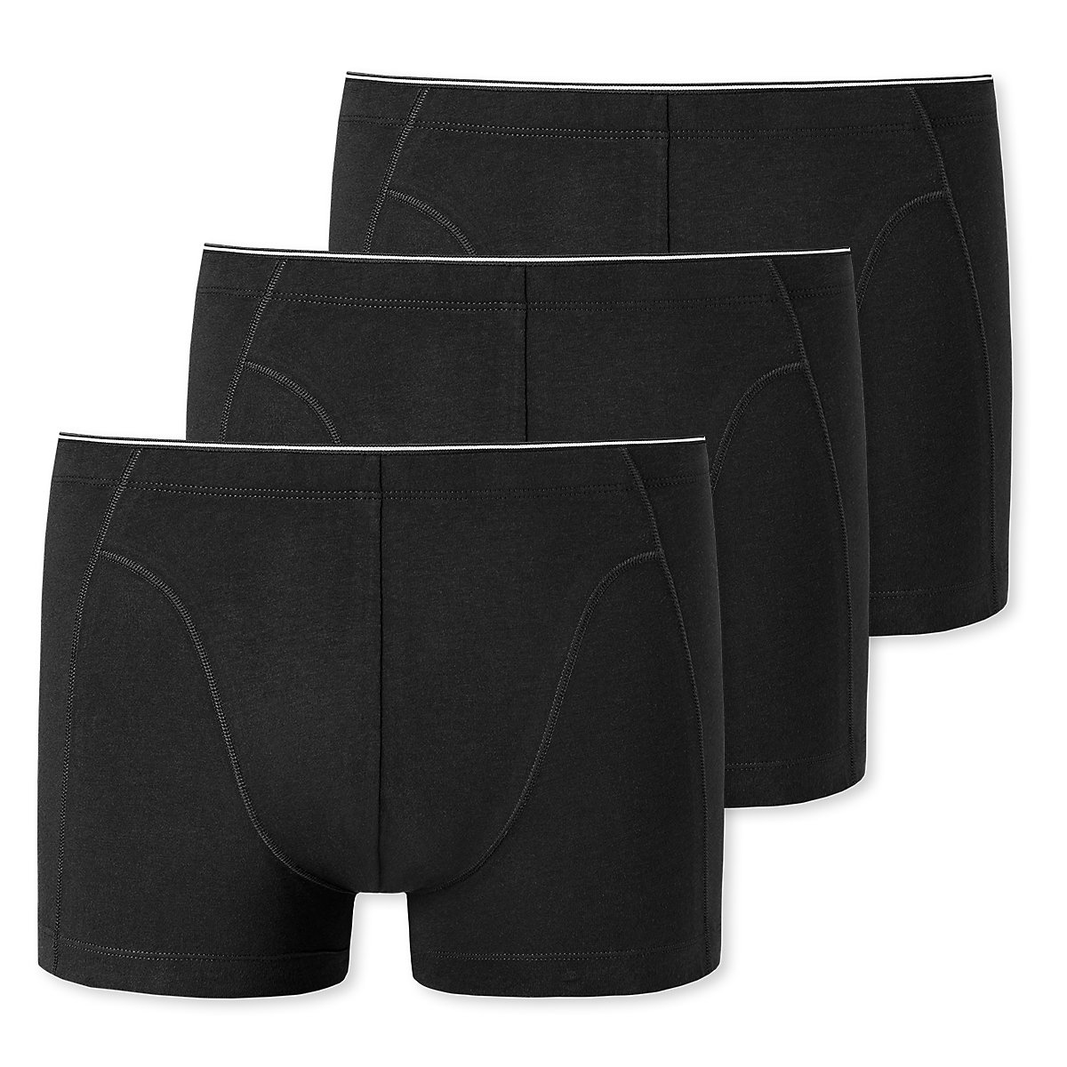 SCHIESSER Shorts / Pants 3er Pack 95/5 Originals Organic Cotton Panties schwarz