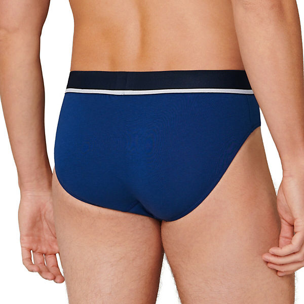 Bekleidung Slips, Panties & Strings SCHIESSER Rio-Slip / Unterhosen 6er Pack - 95/5 - Organic Cotton Slips dunkelblau