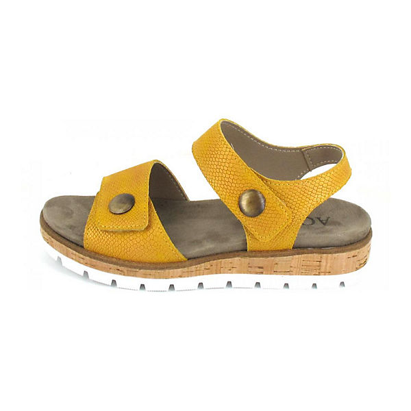 Schuhe Komfort-Sandalen Aco Sandale Mia 24 Komfort-Sandalen gelb