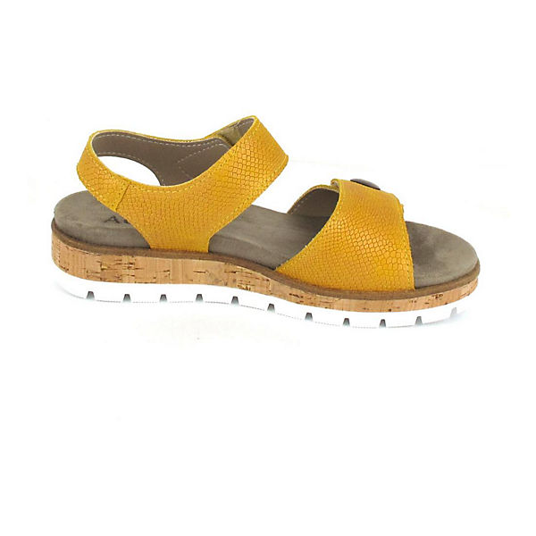 Schuhe Komfort-Sandalen Aco Sandale Mia 24 Komfort-Sandalen gelb